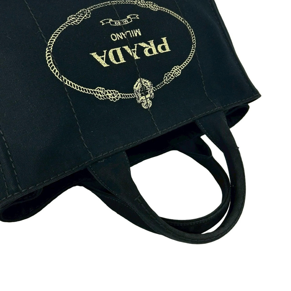 PRADA Black Canvas Shoulder Bag - Picture 4 of 10